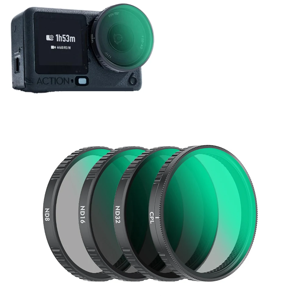 

Lens Filters Set For DJI Osmo ACTION 6, Lens Polarizer Filters,Multi-Coated Top Optical Glass Filter Camera Lens Accessory