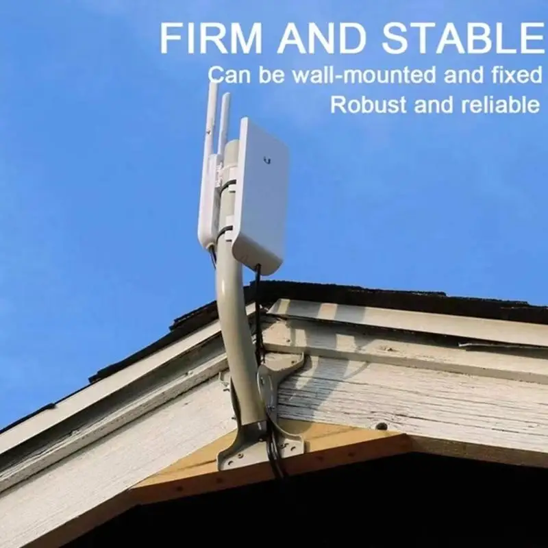 652F Poles Mounting Bracket Heavy Duty Mounting Poles for Weather Station WiFi Extender Adjustable Antennas Mount Poles