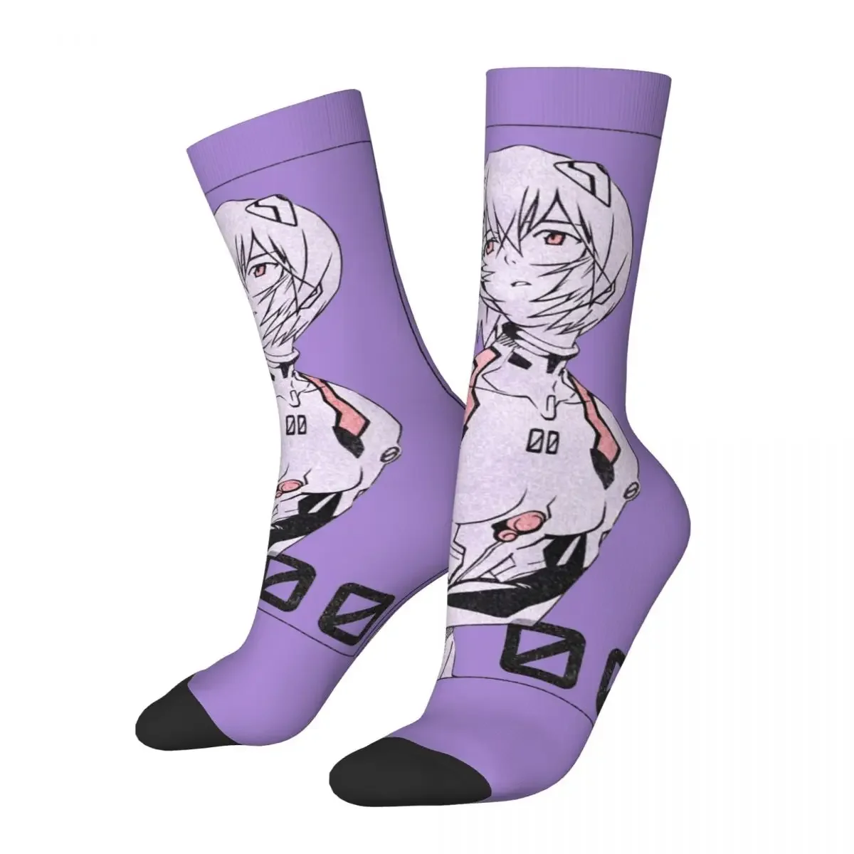 

Winter Warm Cool Men's Women's Rei Ayanami Manga Socks Breathable Skateboard Socks