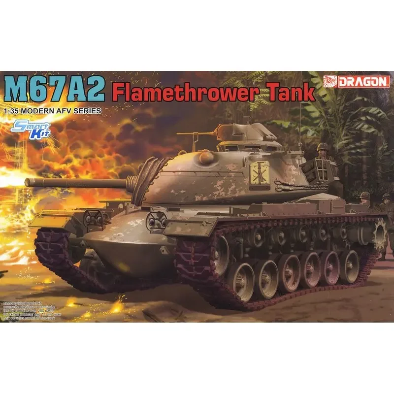 DRAGON 3584 1/35 M67A2 Flamethrower Tank - Scale Assemble Model Kit