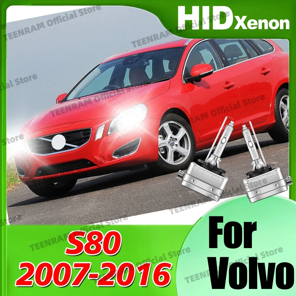 

2x For Volvo S80 2007-2016 Fast Bright 6000K 8000K 10000K Car Headlight 35W HID Xenon D1S D1 Lamp 12V Plug&Play