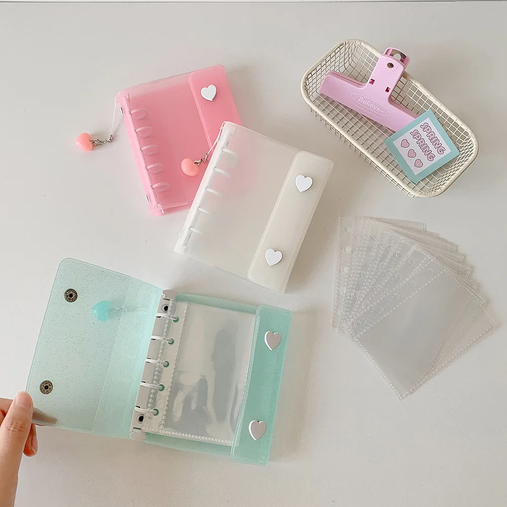 3in ID Photo Korean Photocard Holder Loose-leaf Binder Decoration Idol Card Display Protector Picture PVC Card Cover