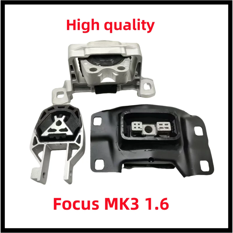 Engine Motor Transmission Mount Kit Set 3pc for Ford Focus MK3 1.6