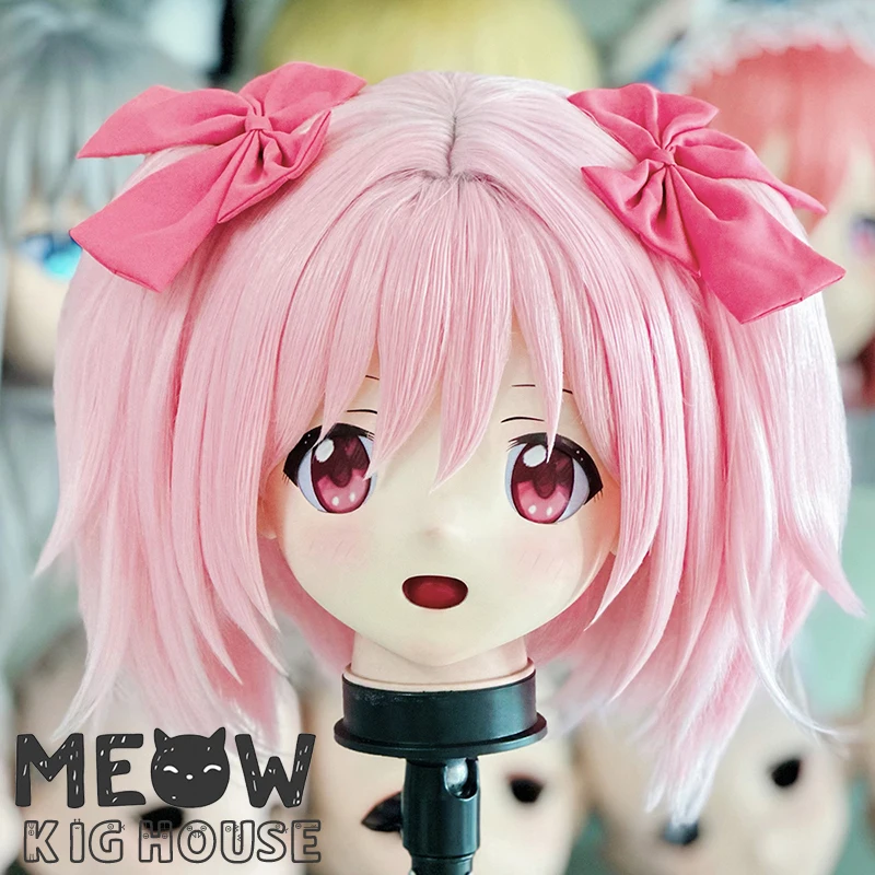 

(MEO524) Настроить ручной работы на всю голову, запираемый кроссдресс, мужской и женский, японский мультфильм, аниме, игровой персонаж, маска кигуруми