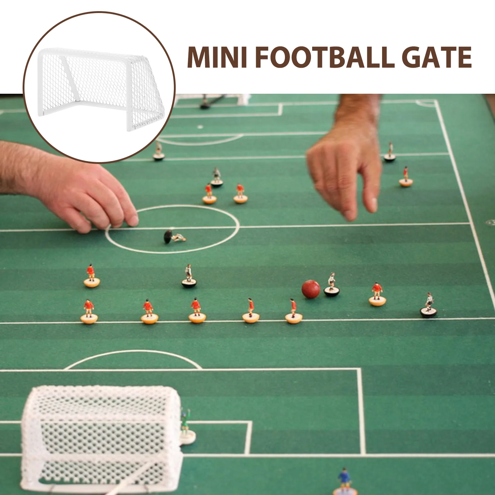 Mini Football Goal Dollhouse Miniature Sports Toy Fish Aquarium Decor Indoor Tiny Soccer Net Stainless Steel Youth Nets