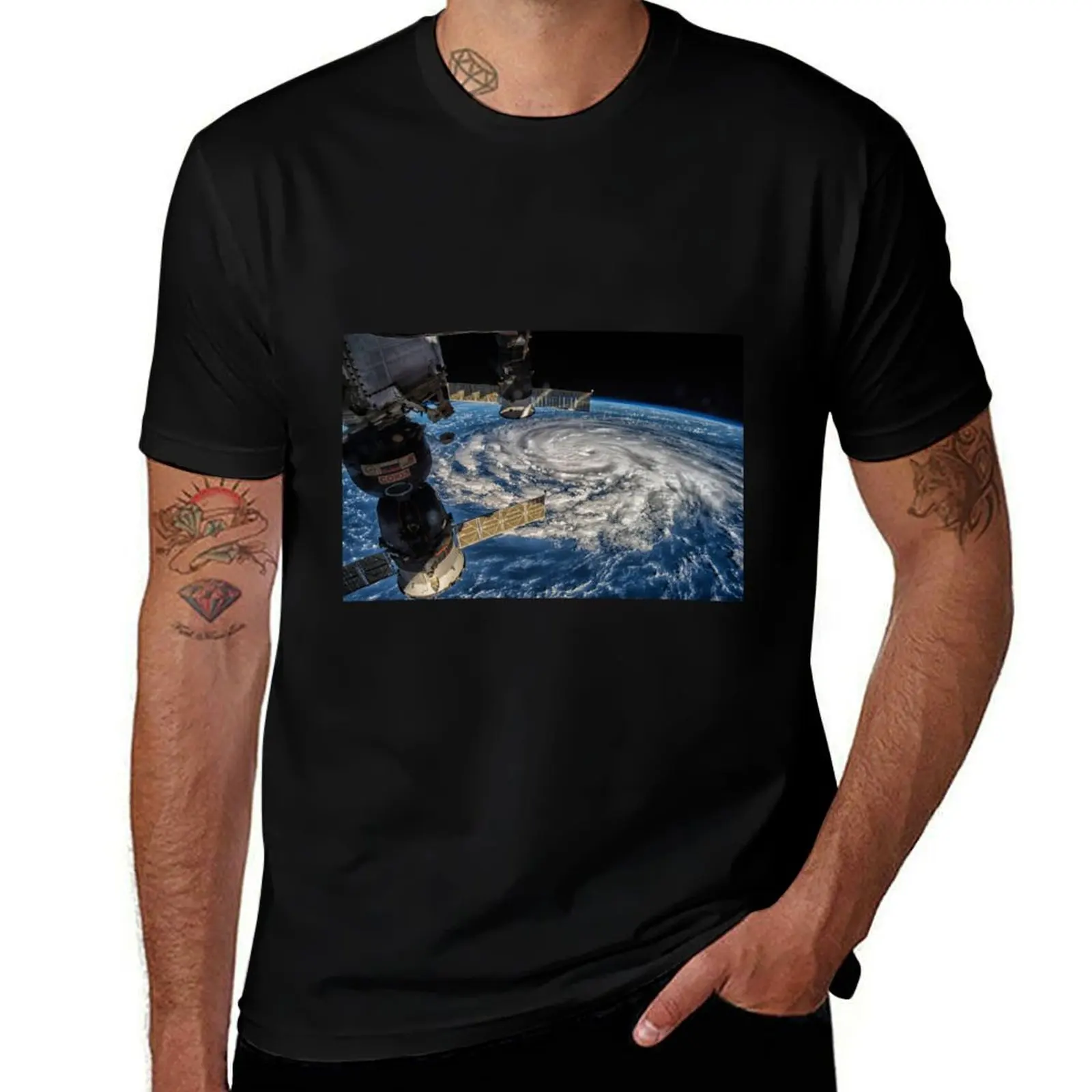 

Hurricane Florence Seen From Space T-Shirt vintage anime stuff summer top designer shirts mens clothing