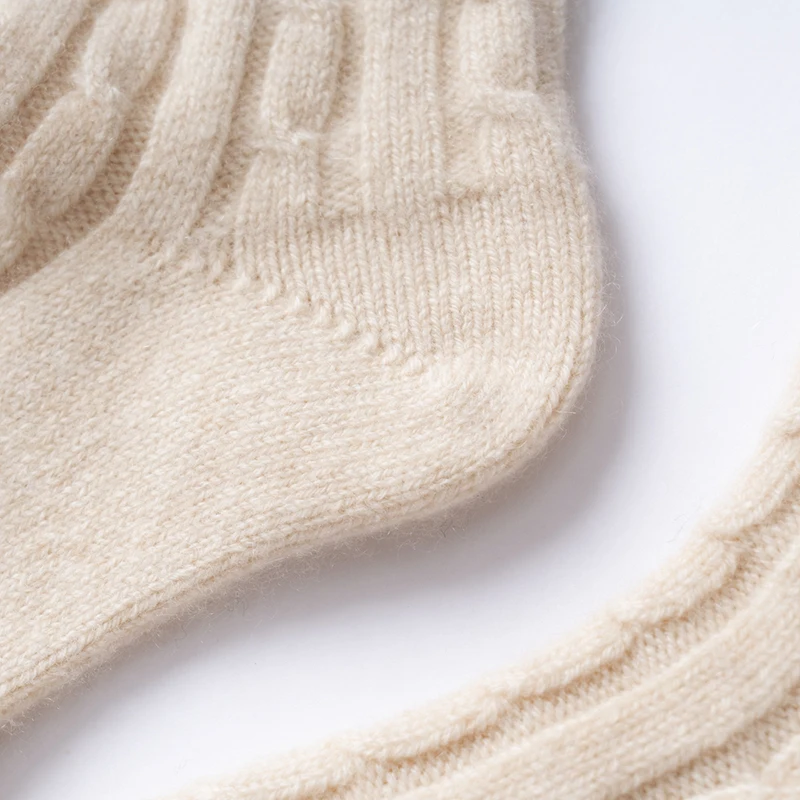 100%Cashmere Thick Warm Winter Socks Women and Men