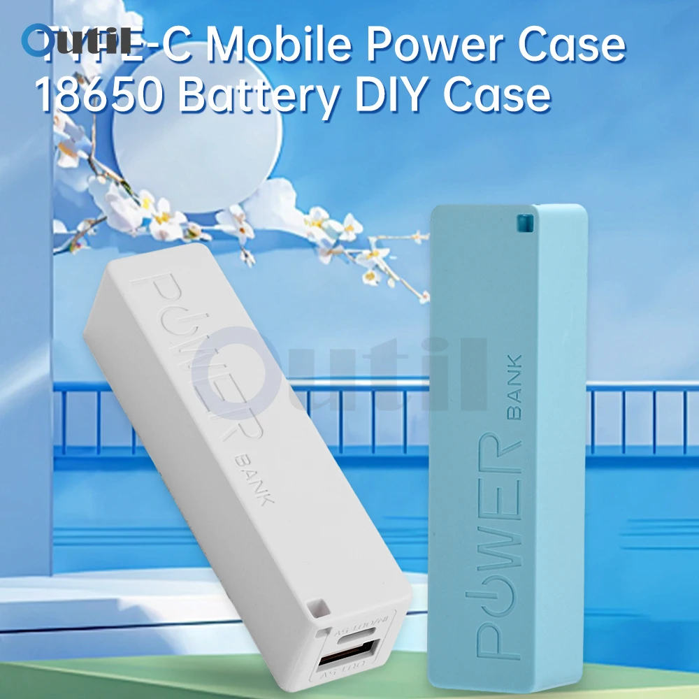 USB Power Bank Case Kit 18650 Battery Charger DIY Box Shell Kit TYPE-C Mini Portable Power Box