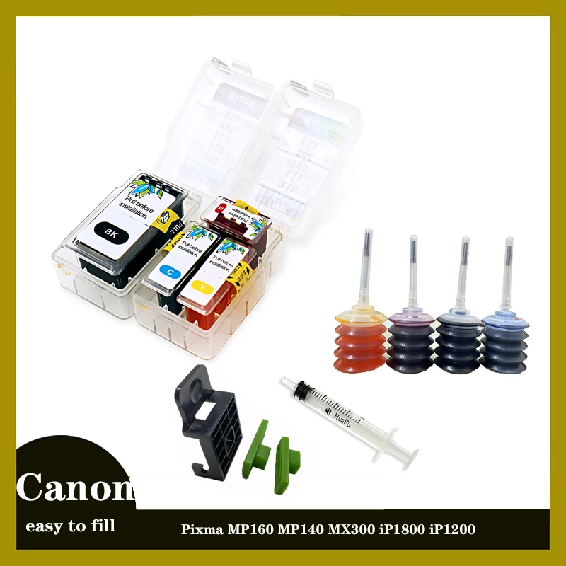 Pg40 Cl41Smart Cartridge with Clip Tool for Canon PG 40 CL 41 Refillable Cartridge Pixma MP160 MP140 MX300 iP1800 iP1200