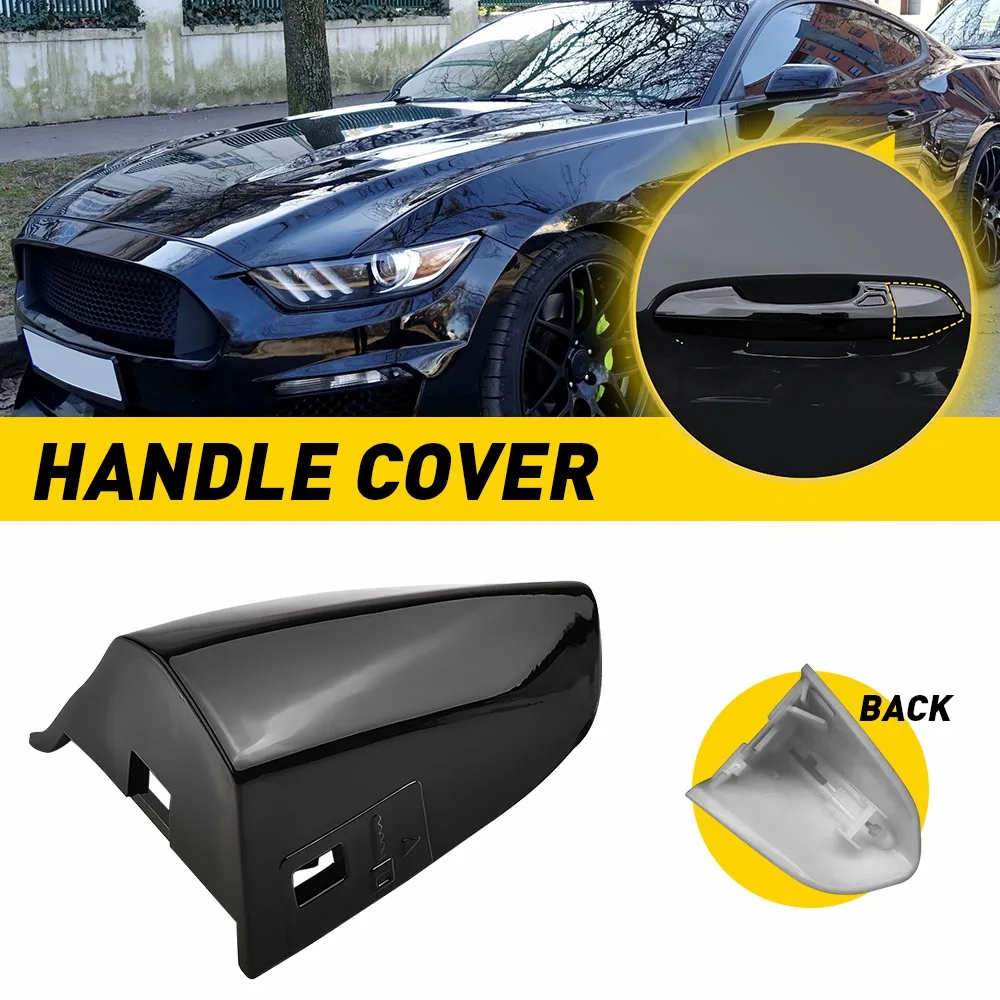 Exterior Door Front Left Door Handle-Key Cap Cover Bezel For Ford Mustang 2015-2022 OE FR3Z-63218A15-AAPTM  FR3Z-63218A15-ACPTM