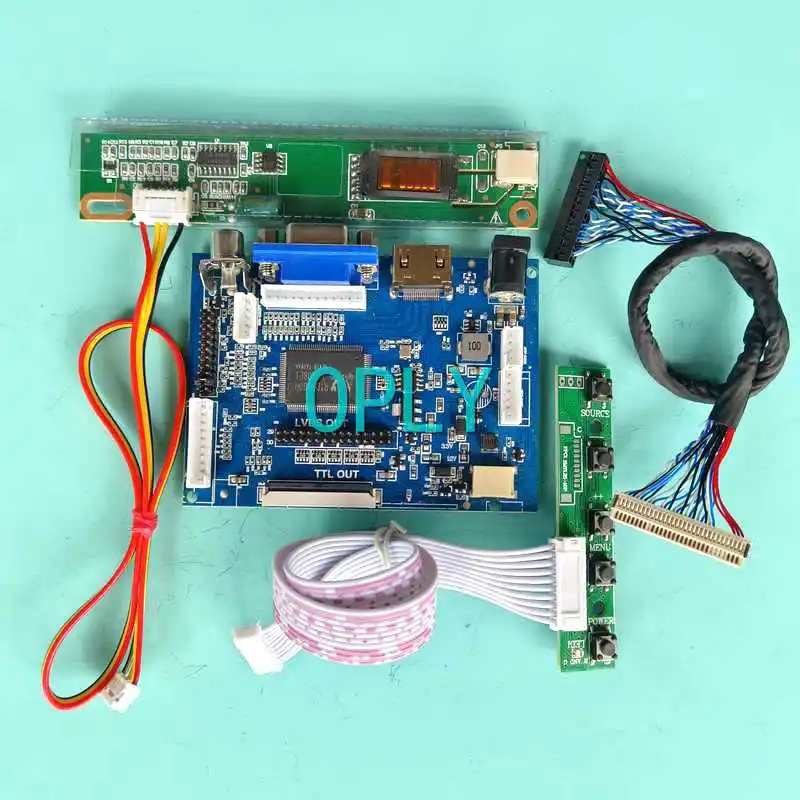 

For QD14XL07 QD14XL20 Laptop Display Screen Controller Board 1CCFL AV VGA HDMI-Compatible DIY Kit 1024*768 14.1" LVDS 30 Pin