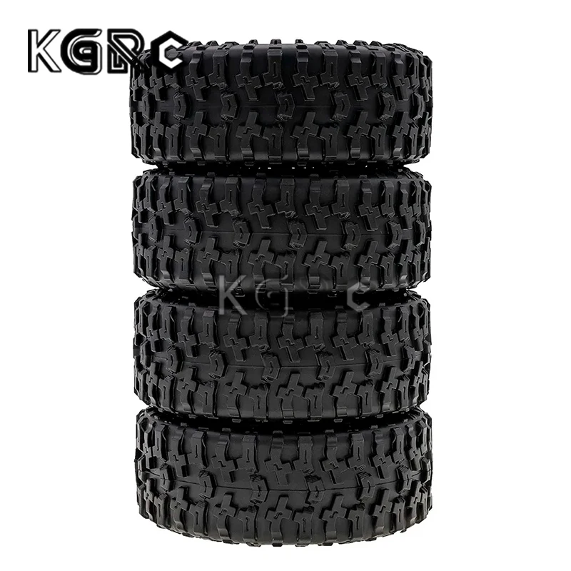 4pcs 1.9 Inch Rubber Tyre 116*45mm For 1/10 Rc Crawler Car Traxxas Trx4 Axial Scx10 Wraith Scx10 Yikong Rgt Wrangler 1.9 Wheel