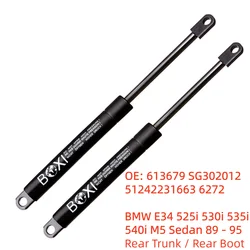 BOXI 2PCS Rear Trunk Lift Supports For BMW E34 525i 530i 535i 540i M5 Sedan 89 - 95 Trunk With Rear Spoiler SG302012 Gas Springs