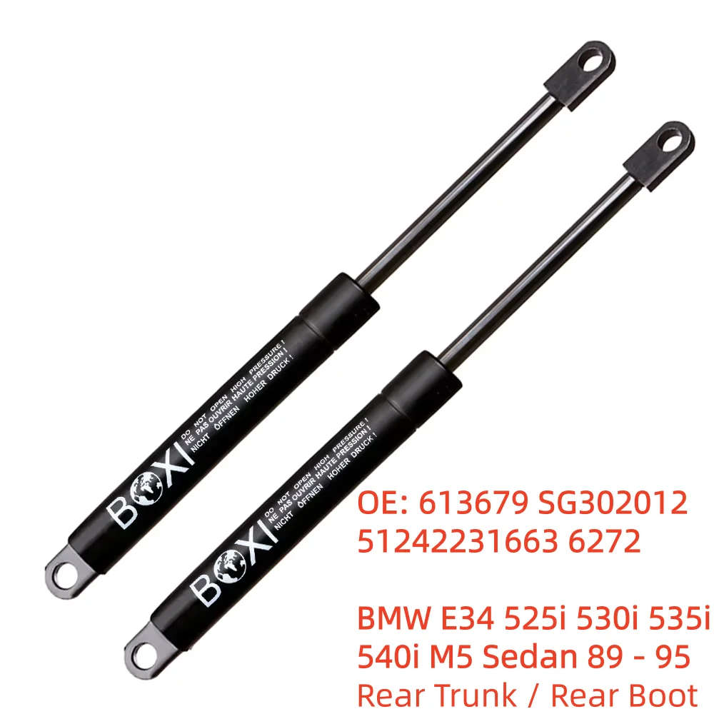 BOXI 2 SZT. Amortyzatory Klapy Bagażnika Tylnej Do BMW E34 525i 530i 535i 540i M5 Sedan 89 - 95 Bagażnik Z Tylnym Spoilerem SG302012 Sprężyny Gazowe