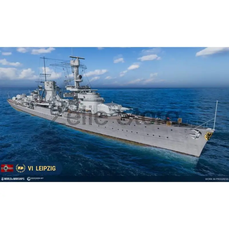 

1/700 Leipzig — German Tier VI cruiser Resin 3D Printed Ship Model Assembled Self Homemade Toys Hobby Gift Kits Boat Models