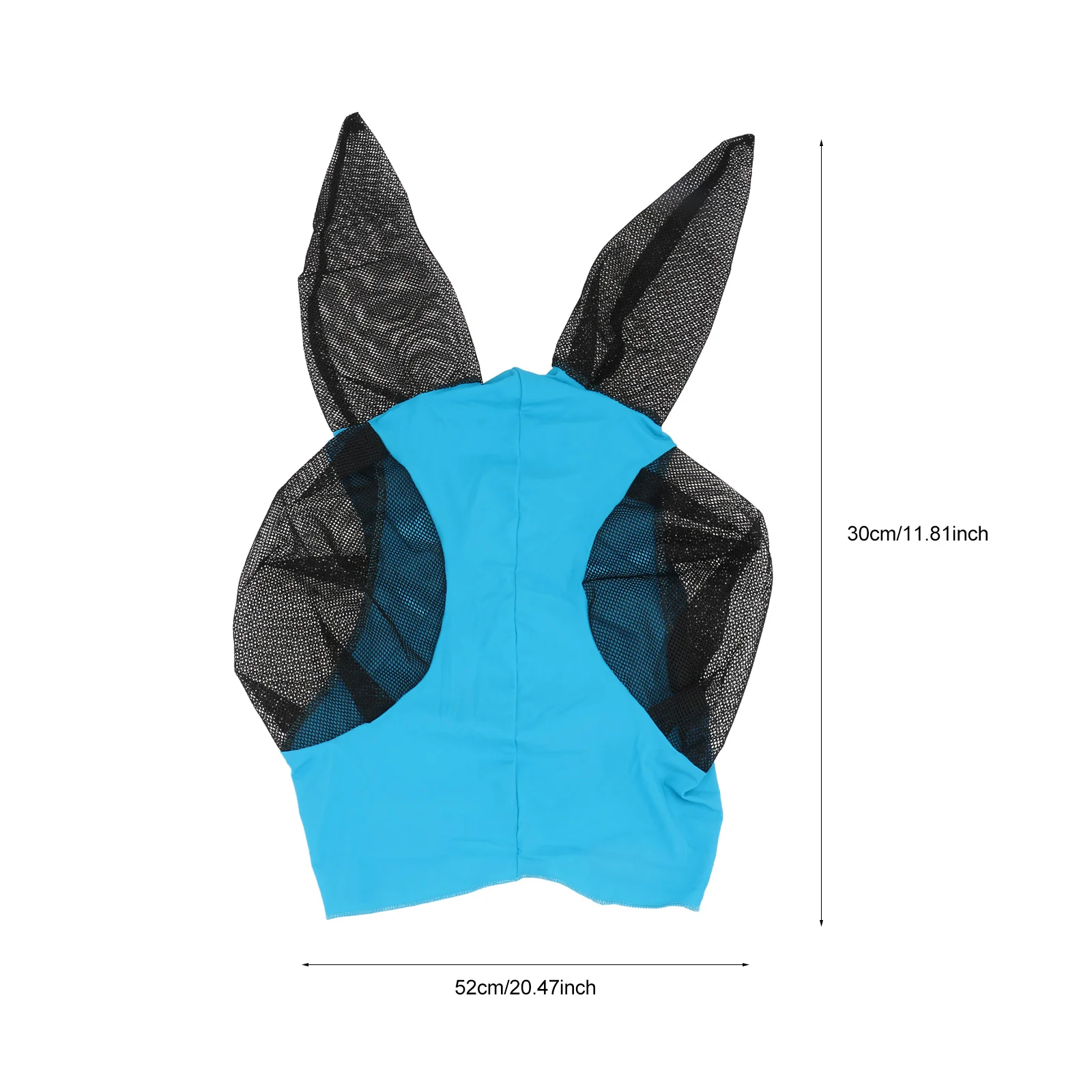 Horse Outdoor Bite Prevention Mask Horse Head Mesh Protective Fly Mask (Blue) Mask Horse Head Net