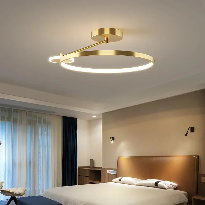 

New Design LED Pendant Lights Intelligent Remote Control Living Dining Bedroom Circular Aisle Corridor Indoor Lighting Decor