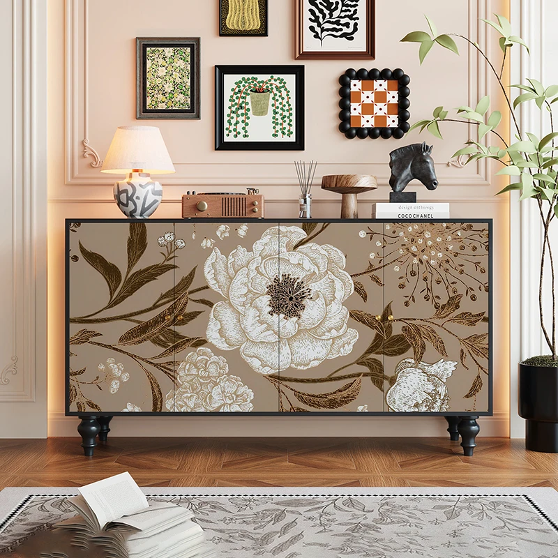 Trendy Elegant Living Room Cabinets Vintage Premium Aesthetic Unique Display Cabinet Small Delicacy Ladekast Home Furniture