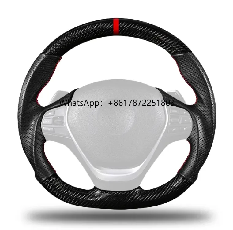 

Auto Accessories Wholesale Gear Shifter Racing Car Steering Wheel Carbon Fiber Leather Steering Wheel
