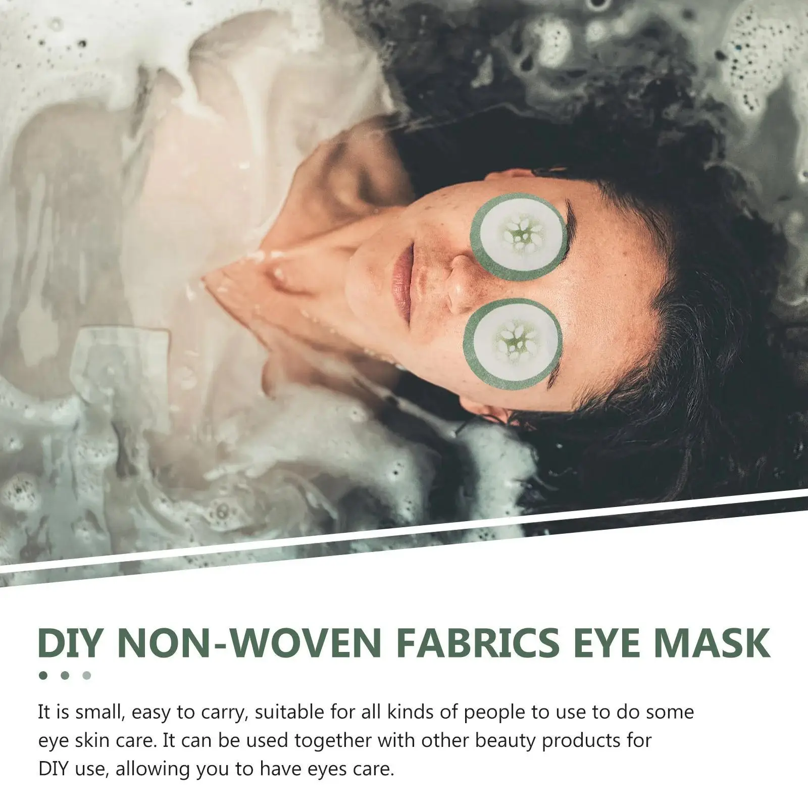 100 قطعة قناع عين يستخدم مرة واحدة ورقة سامسونج القطن الطبيعي العين الخيار بقع للنساء سبا العين يغطي أدوات العناية ببشرة الوجه #2