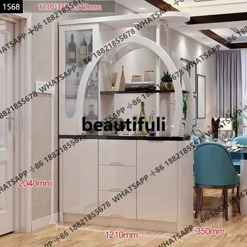 

New arrive The living room cabinet, double-sided wine cabinet, the room cabinet is integrated, and the entrance screen is integ