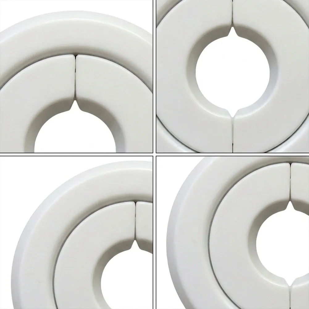 6Pcs White Metal Fire Sprinkler Head Decorative Cover Escutcheon Plate For Recessed Ceiling Safety Ring Home Improvement