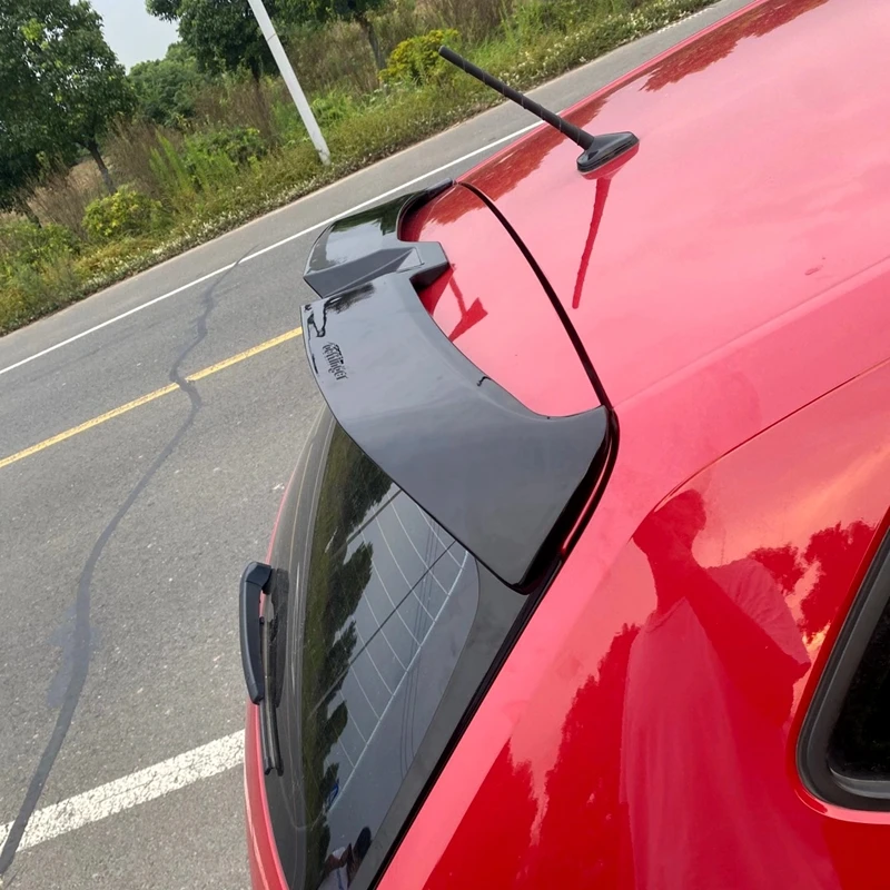 For Volkswagen VW New Polo 6R spoiler 2019 2020 2021 2022 high quality ABS spoiler by rear window glossy black roof spoiler