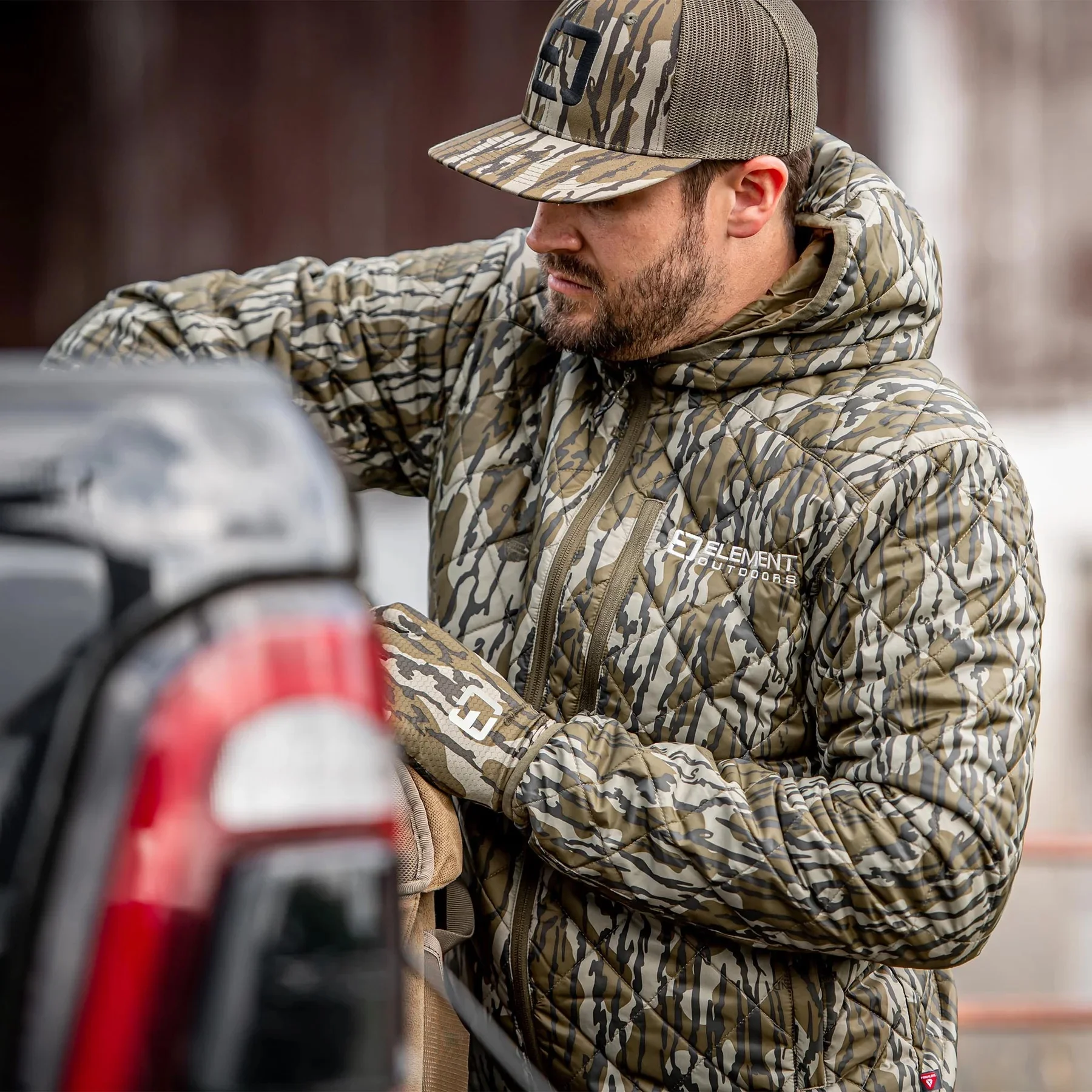 

High Efficiency P Cotton Outdoor Hunting Jaet Lightweight Waterproof Bfled Hooded Cotton Coat Deodorant Casual American S...