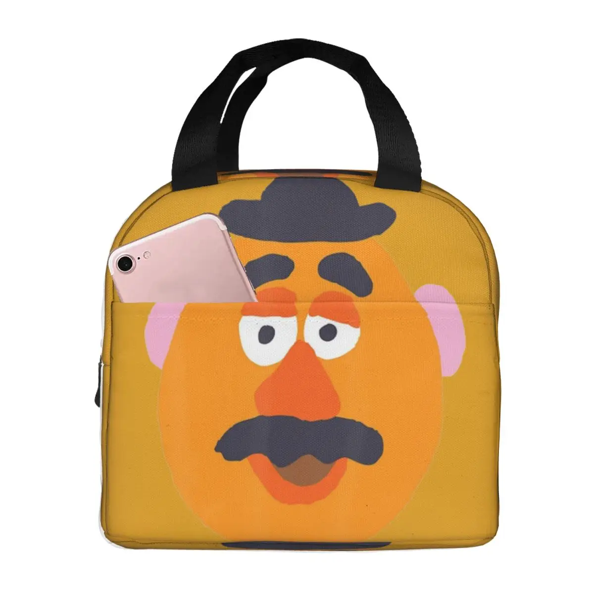 

Мистер Картошка, милая художественная сумка для обеда «История игрушек», пляжная коробка для обеда для унисекс, термосумка для обеда с принтом, Оксфордская сумка-холодильник