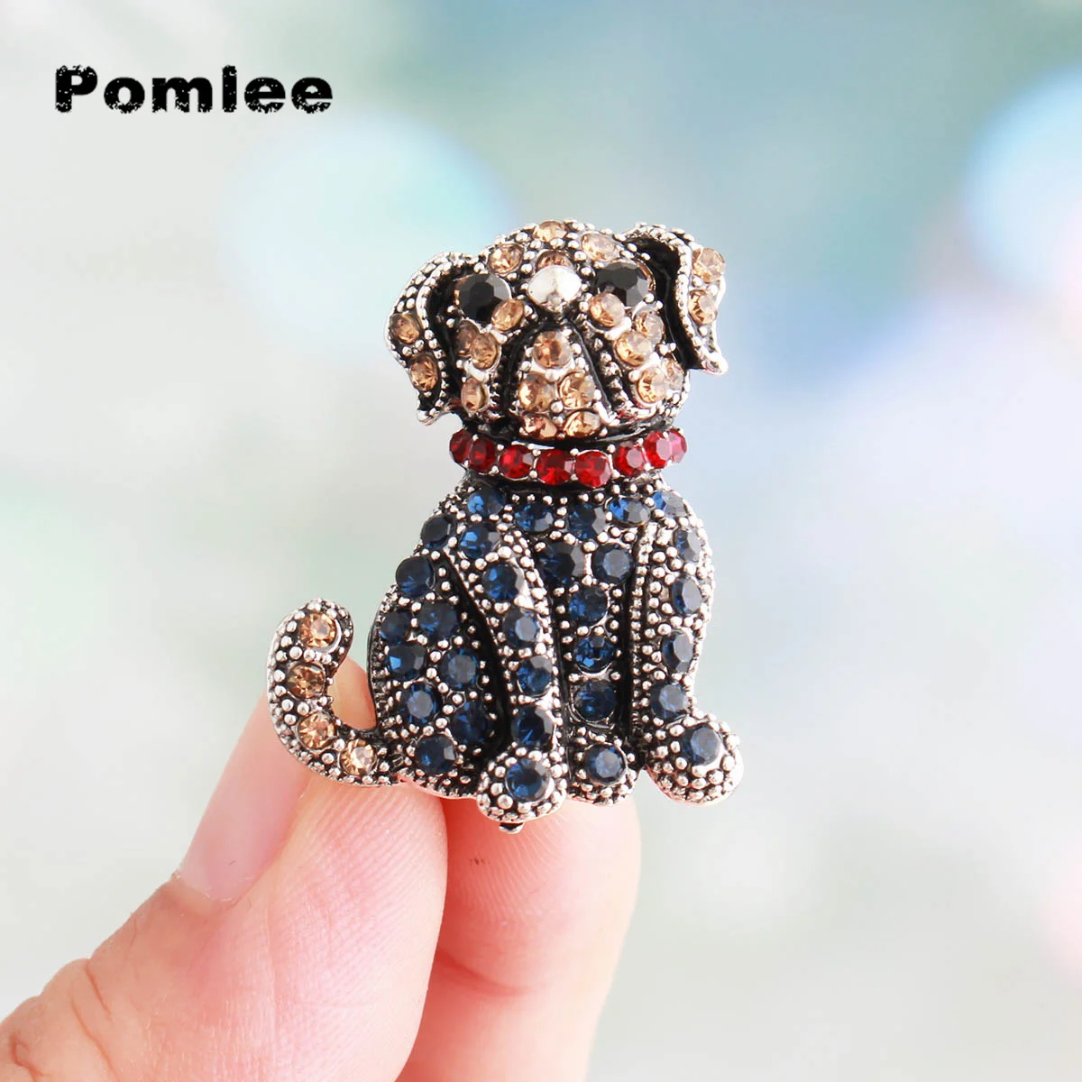 Pomlee 2024 Small Enamel Dog Leaf Ladybug Caterpillar Hedgehog Brooches For Women Lovely Insects Party Office Pins Gifts