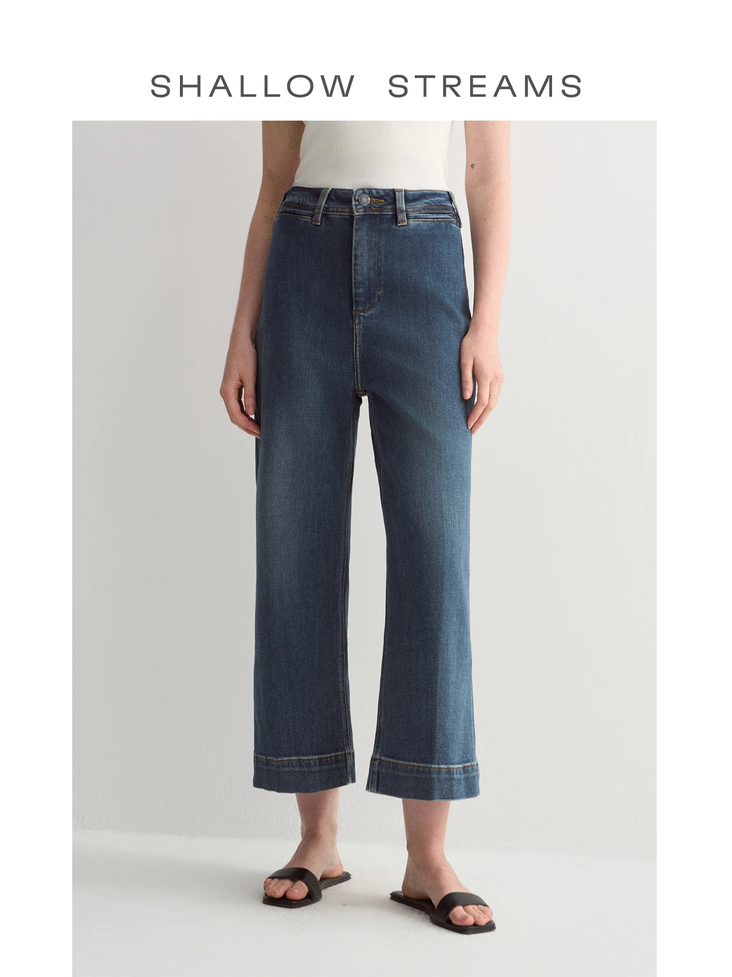 

Liberated andmother Jeans Cotton Velvet Straight Leg Loose Fit High Waist Button Closure Ladies Faion Winter Spring