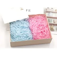 100g Colorful Shredded Crinkle Lafite Paper Raffia Filler DIY Wedding Party Gift Box Candy Material Packaging Filler
