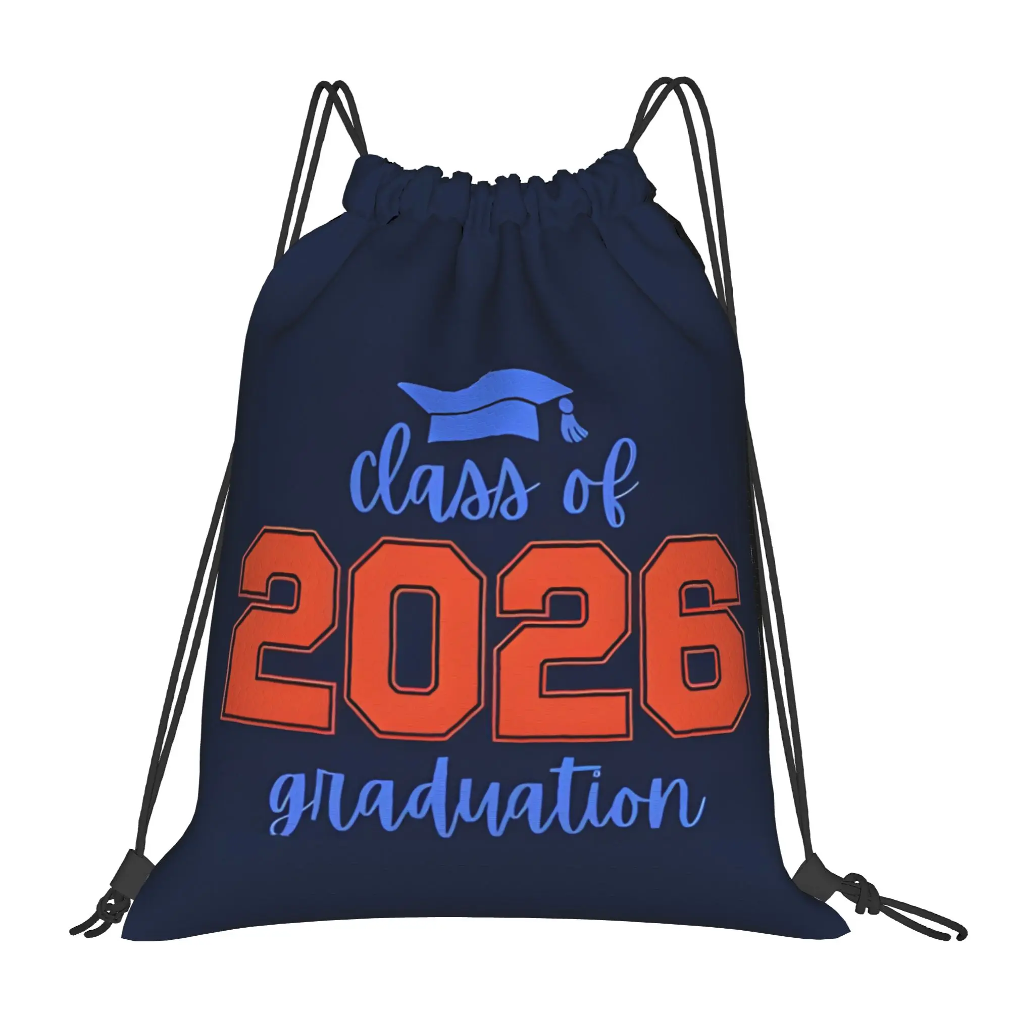Class Of 2026 Green Graduation in 2026 Drawstring Bags Hiking Unisex Storage Organize Bundle Pocket Rope Bag
