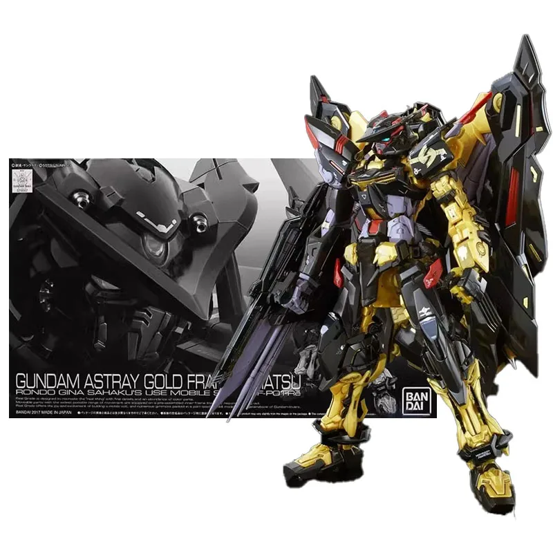 

Original Genuine Bandai Anime GUNDAM Astray Gold Frame Amatsu MBF-P01-Re PB RG Assembly Model Toy Action Figure Gift Collectible