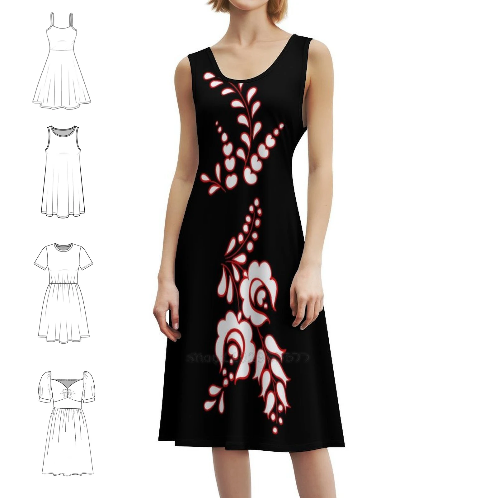 فستان كاجوال على الطراز الكوري البسيط من المجر ثلاثي الألوان للنساء فساتين مكتب يومية بسيطة للسيدات ثلاثية الألوان المجرية