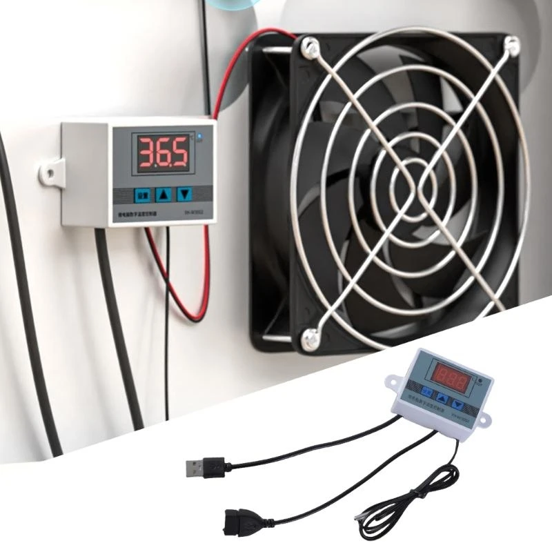 

77UB 1 Установите шнур кабеля питания USB с тремя контроллерами температуры кнопок Точное управление для вентилятора и на столу