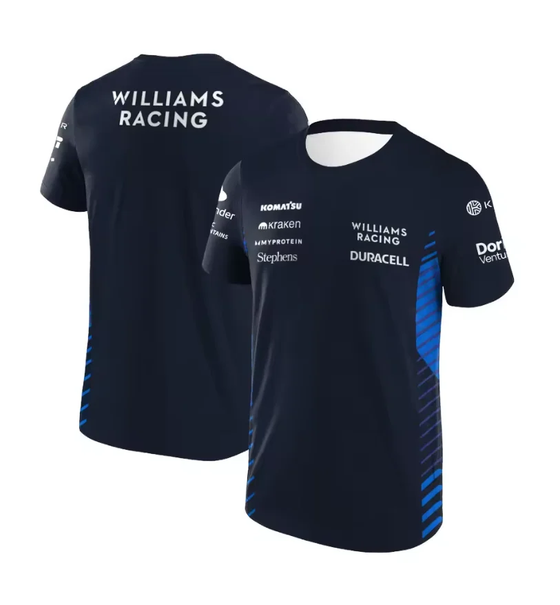 

New F1 Williams racing T-shirt for extreme sports outdoor cycling events wearing Alban Fans New Summer men's T-shirt top
