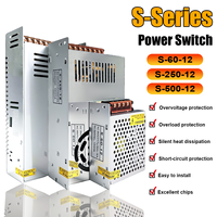 Switching Power Supply 60W 250W 500W AC 110V 220V to DC 12V Converter Transformer Light Transformer Source LED Adapter CCTV