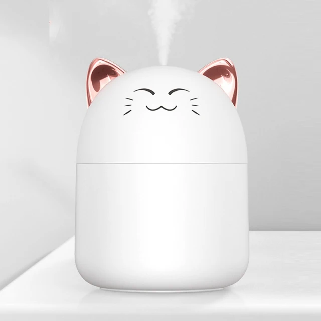 250Ml Desktop Mini Luchtbevochtiger Met Kleurrijke Sfeer Licht Cool Mist Aroma Diffuser Voor Thuis Slaapkamer Luchtbevochtiger Luchtreiniger