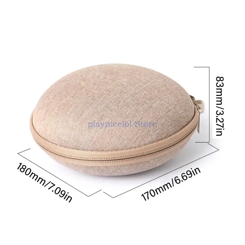 Estuche viaje impermeable carcasa dura para auriculares plegables 770NC/QC20i con protecciones EVA y bolsas con forro E8BA