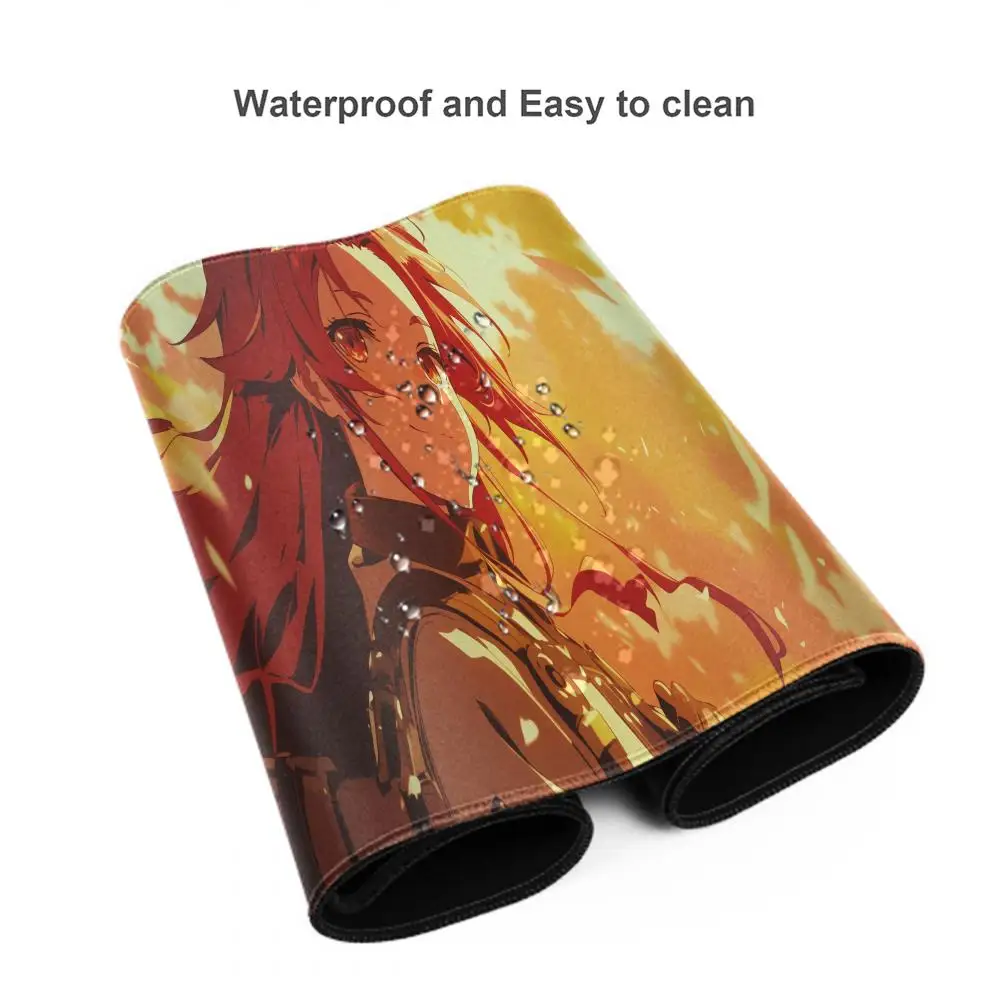 Mushoku Tensei Mouse Pad Keyboard Desk Mats, Kawai Rubber, Non-Slip Desk Mat, XXL90x40cm mouse pad