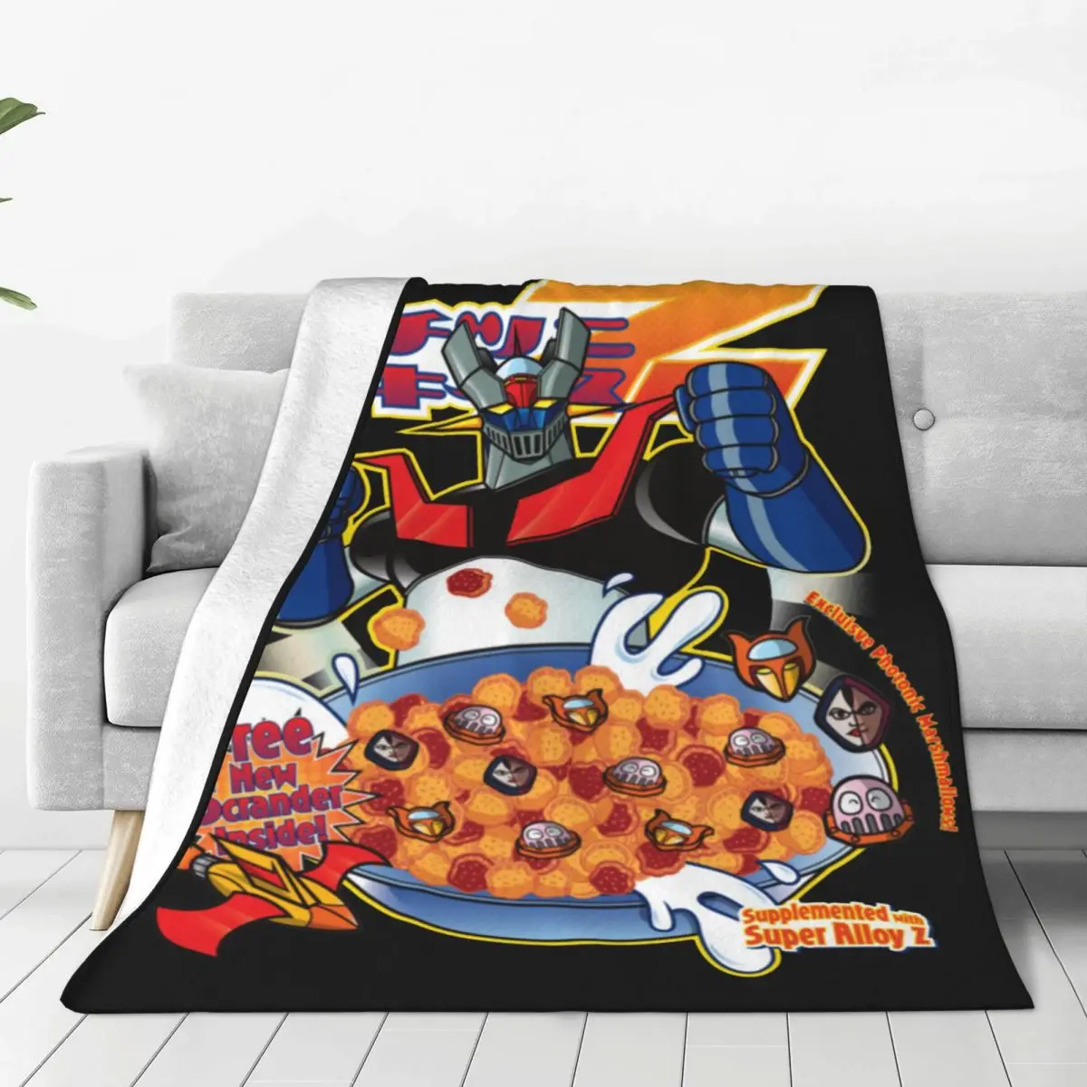 Mazinger Z Deliciouz Blanket Flannel Awesome Breathable Throw Blankets for Bed Sofa Summer