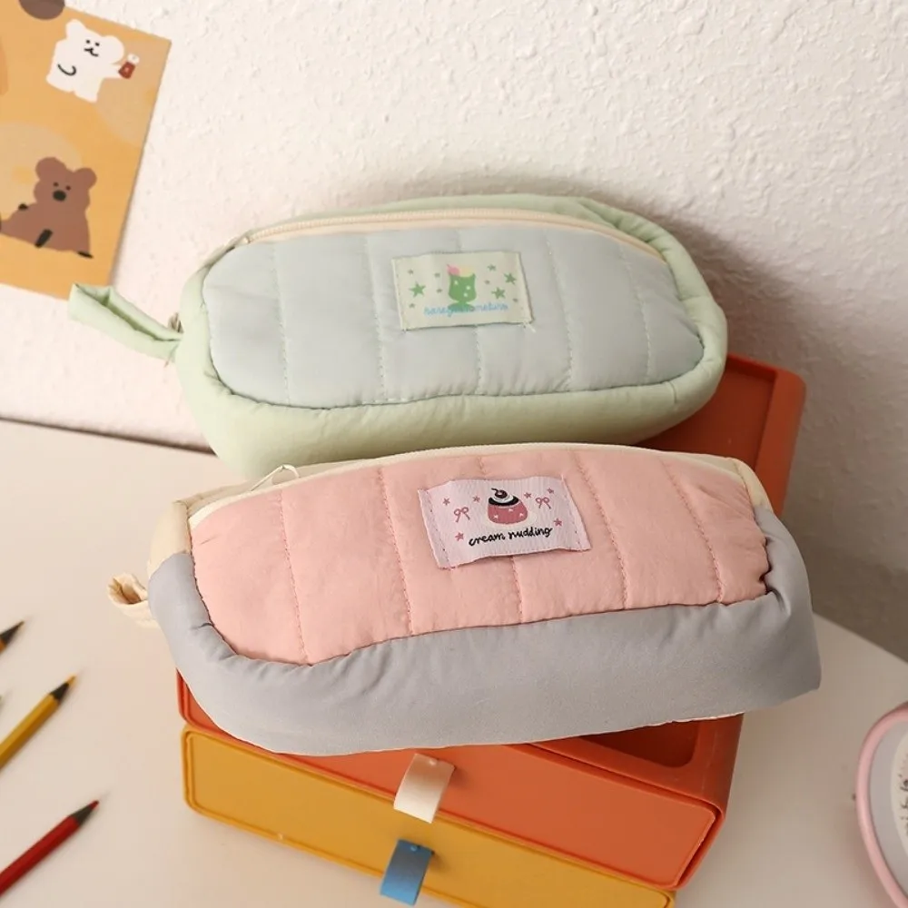 Trousse à crayons en Polyester, jolie trousse de papeterie de grande capacité à 2 couches, organisateur de papeterie Portable à fermeture éclair, fournitures scolaires et de bureau