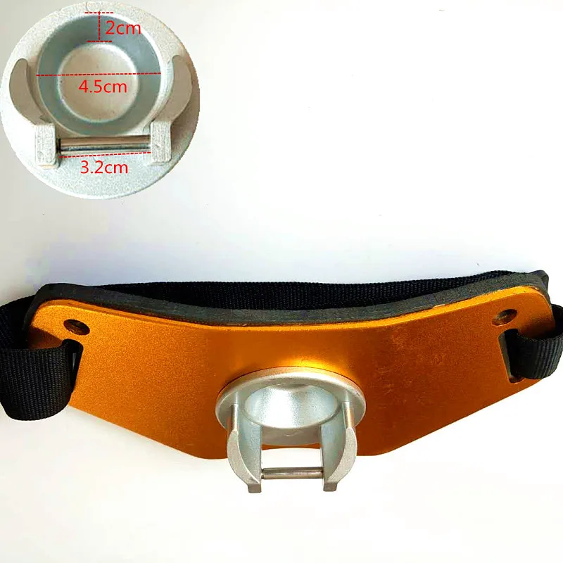 Waist Hanging Aluminum Fishing Fighting Gimbal Rod Holder, Professional Tackle for Offshore, Boat, Lure and Anchor Fishing