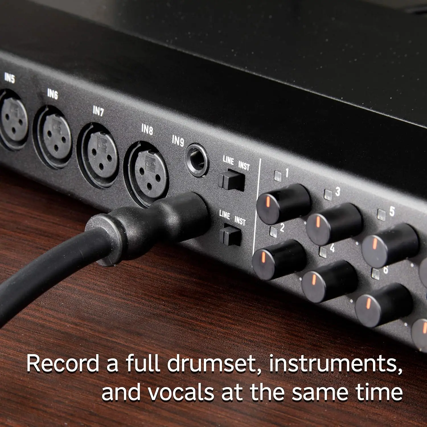 Tascam US-16x08 Rackmount USB Audio/MIDI Interface for Recording, Drum Recording, 8 XLR/8 1/4" Inputs, 8 Outputs,