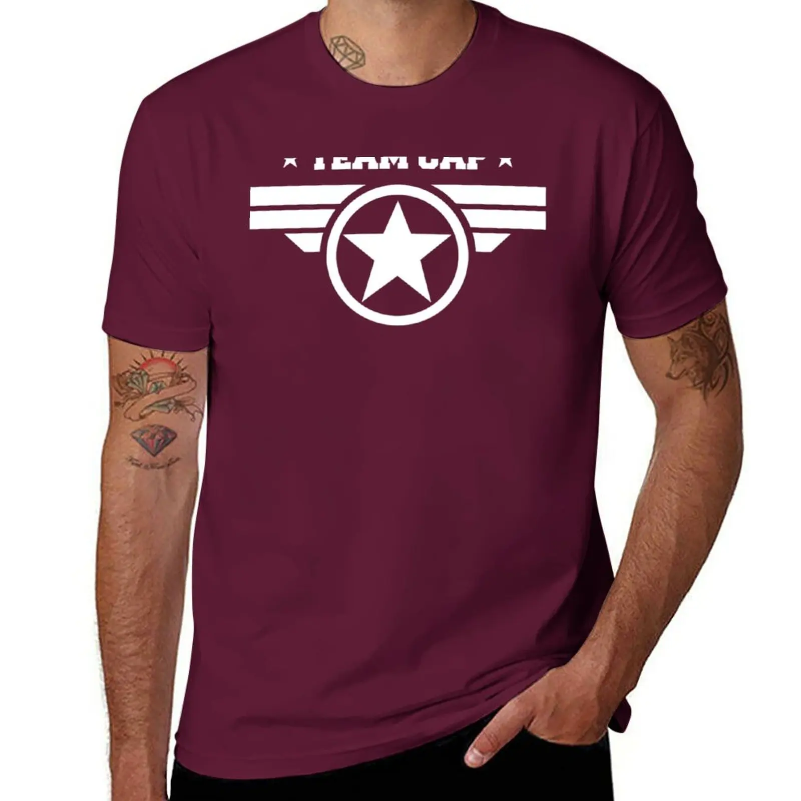 

New Team Cap T-Shirt tops funny t shirts vintage t shirt men t shirts