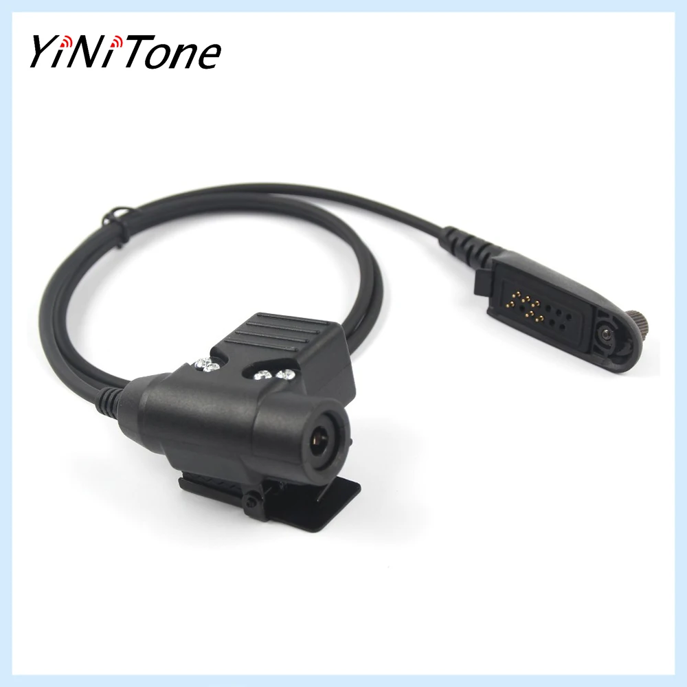 

Ham Radio Walkie Talkie U94 PTT Headset Adapter for Motorola Walkie-Talkies GP140 GP320 GP328 GP338 GP340