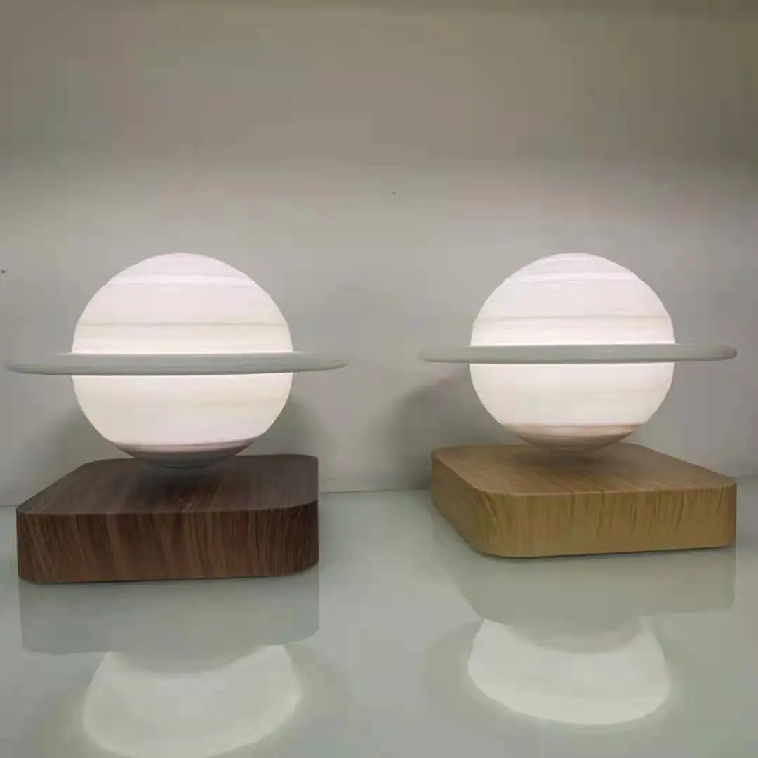 Night Light Touch Rotating Led Luna Floating 3D Magnetic Levitation Moon Lamp Printing Of Levitation Home Decoration Bedroom