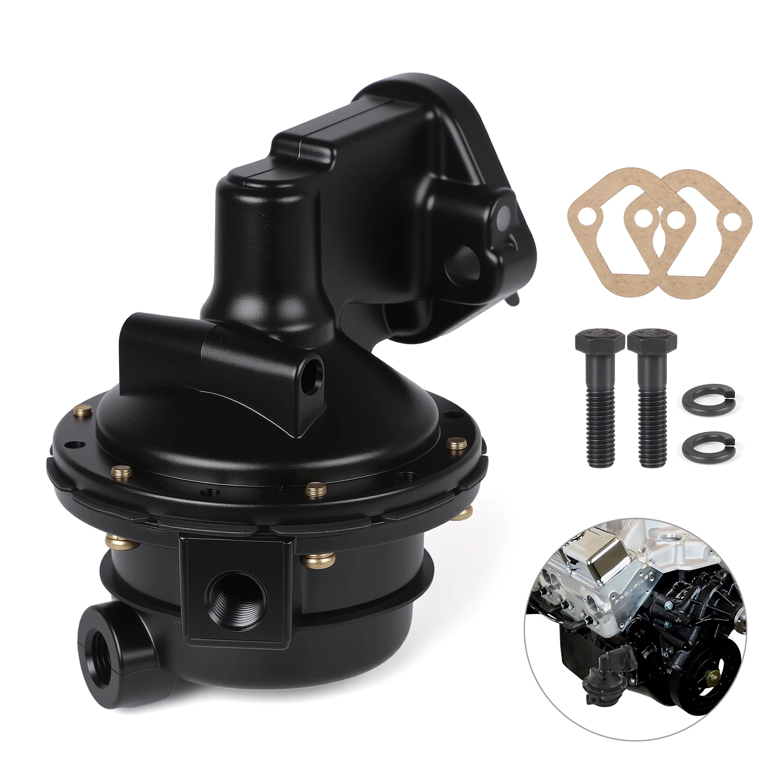 

1/4" - 18 NPSF Mechanical Fuel Pump For Chevrolet 327 409 400 348 307 305 283 267 302 350l Replaces M4891 12355613 SP1321MP