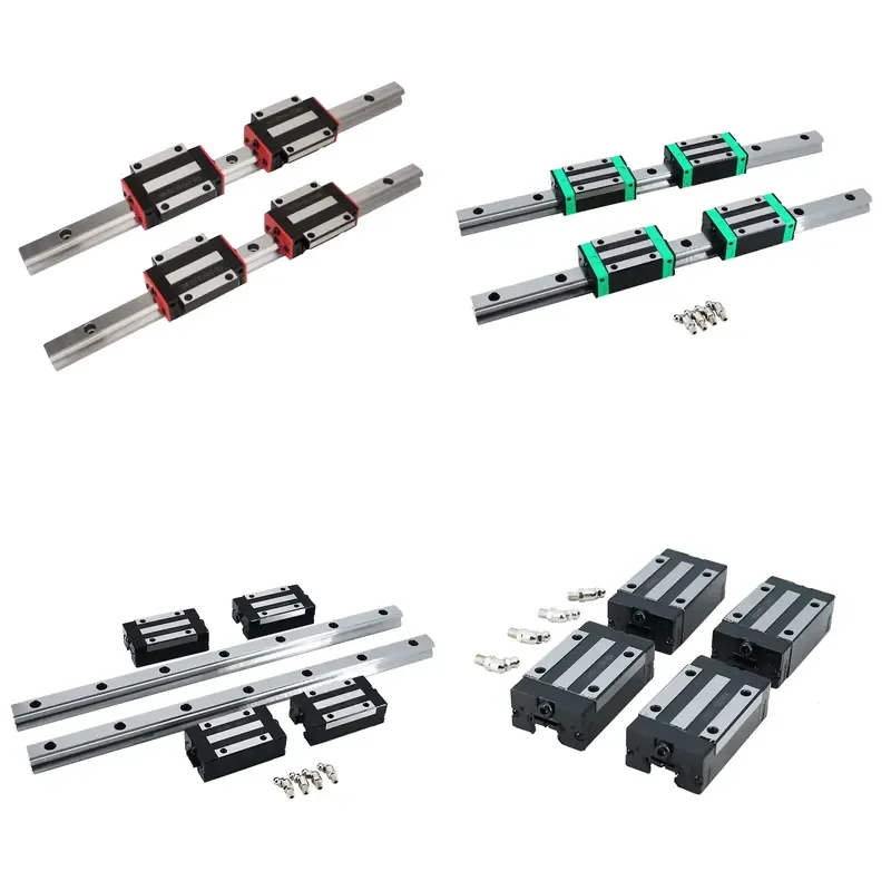 HGR 15 20 25 30 35 45 55 65 Linear Rail Sliding Block Carriage Diy Length 100-6000mm and Hole Replace HIWIN for CNC